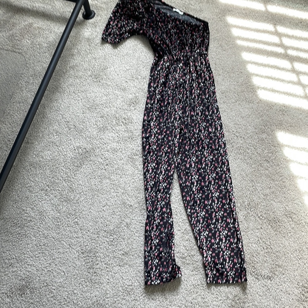 Tulsarosa velvet floral jumpsuit